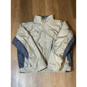 Pacific Trail Men's XXL Jacket Beige Navy Blue Outdoor Coat Insulated Hiking